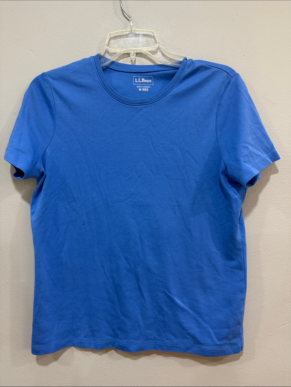 L.L. Bean Women’s Royal Blue Short-Sleeve Crewneck Tee Size Medium